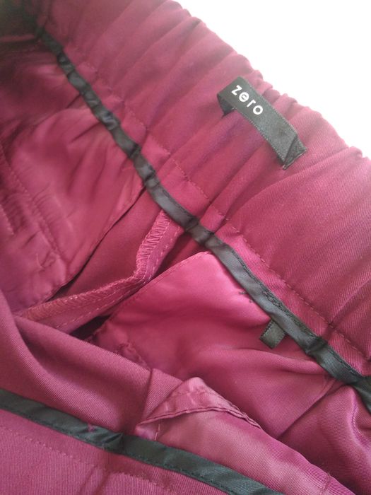 Pantalon chic dame, pe bordo