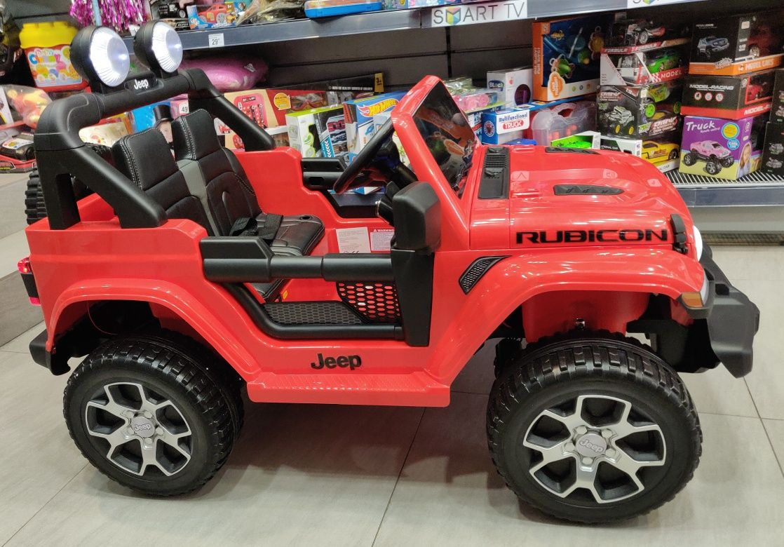 Masinuta Electrica JEEP 4X4, 1 loc, Scaune Tapitate, Roti Spuma Eva
