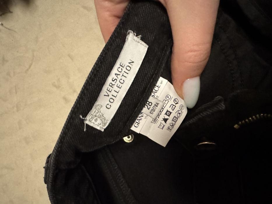 Versace черен панталон/дънки