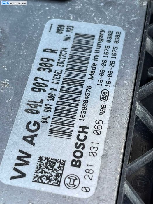 ECU Calculator Motor Volkswagen Passat B8 2.0 TDI 2014 - 2023 Cod 04L907309R 0281031066 [C4002]