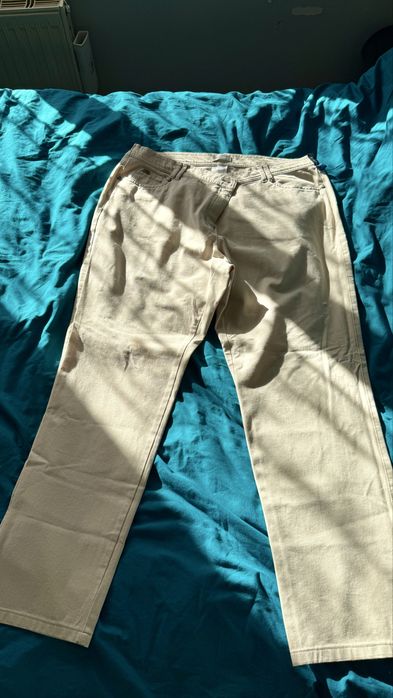 Pantaloni BONITA – bej deschis, mărime 48 – comozi și eleganți