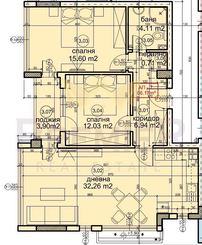 3-стаен в Варна-Бриз площ 98 цена 244500