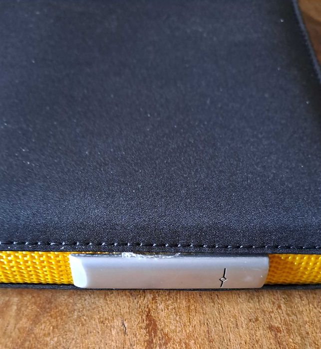 папка луксозна за документи черен с жълто Марксман Marksman Размер А