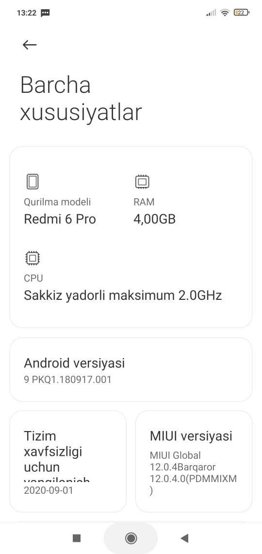 Redmi 6 Pro  32Gb  4Ram