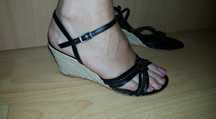 Sandale piele negre