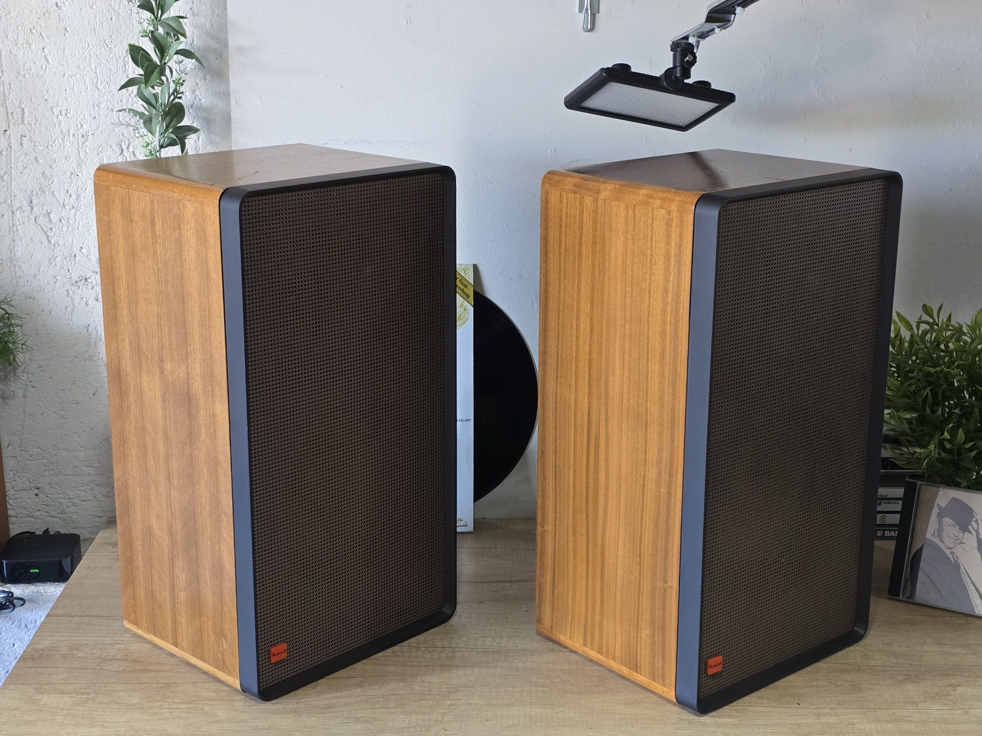 Boxe pasive HECO VA-580, hifi audio vintage, 3 cai, compresie