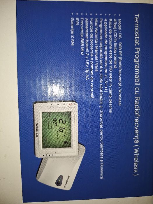 Termostat programabil Division Gas