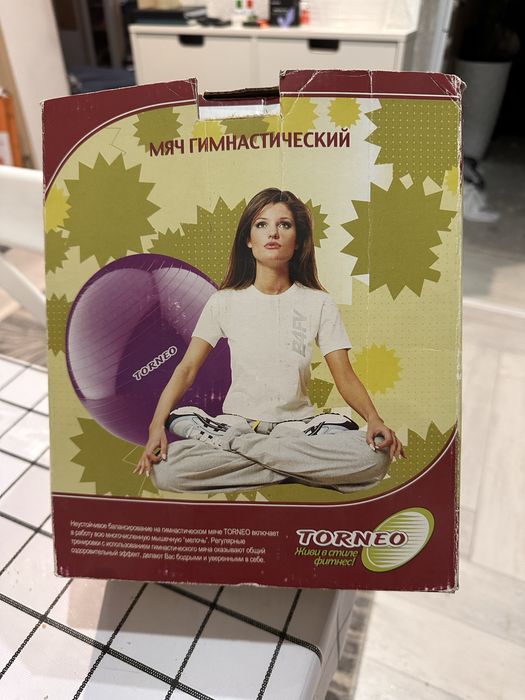 Фитбол Torneo 65 см с насосом