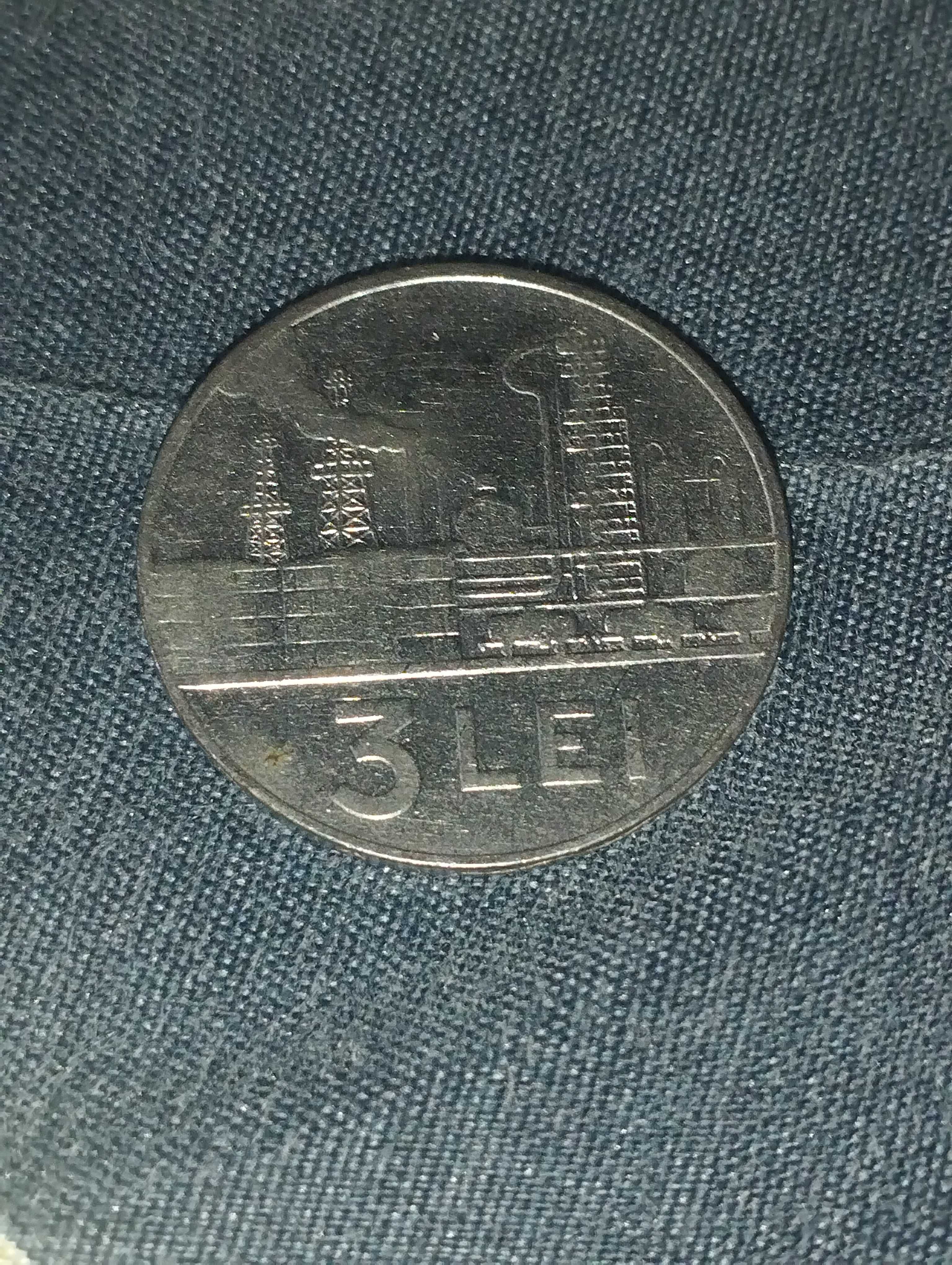 Monedă 3 lei din 1966