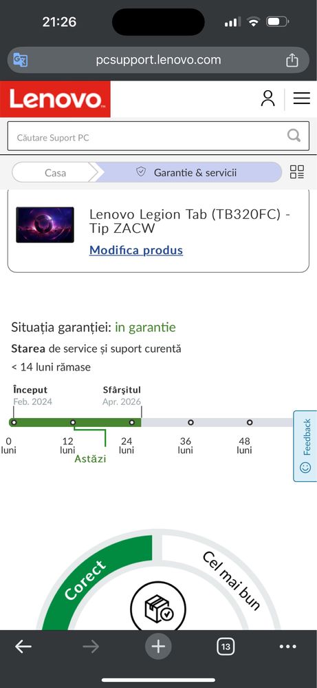 Tableta Lenovo Legion Tab