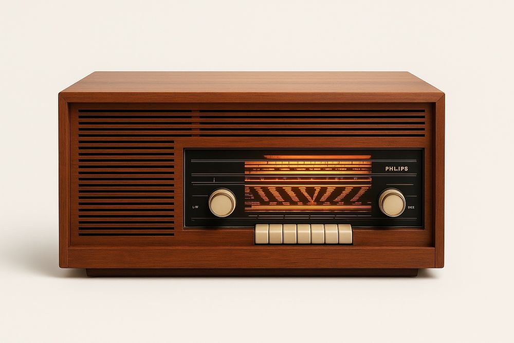 Aparat radio pe lămpi original anii 60