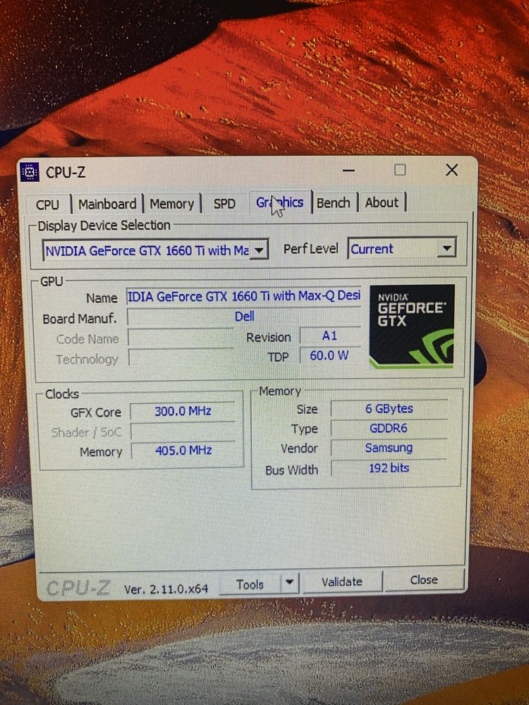 Laptop gaming Dell- i7 video 6 gb