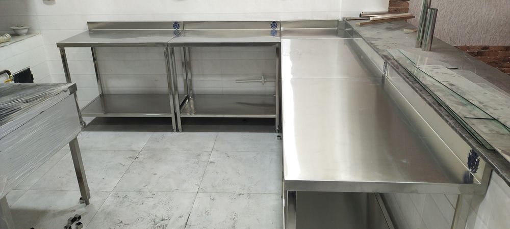 стол из нержавейки пристенний