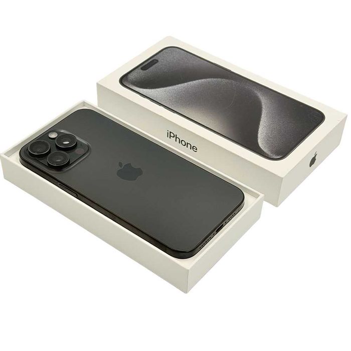 Magazin apple iPhone 15 pro max black 256gb excelent cu garantie rate