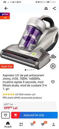 Aspirator antiacarient sigilat