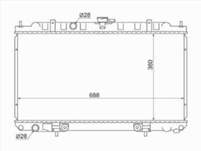 Радиатор Nissan Ad