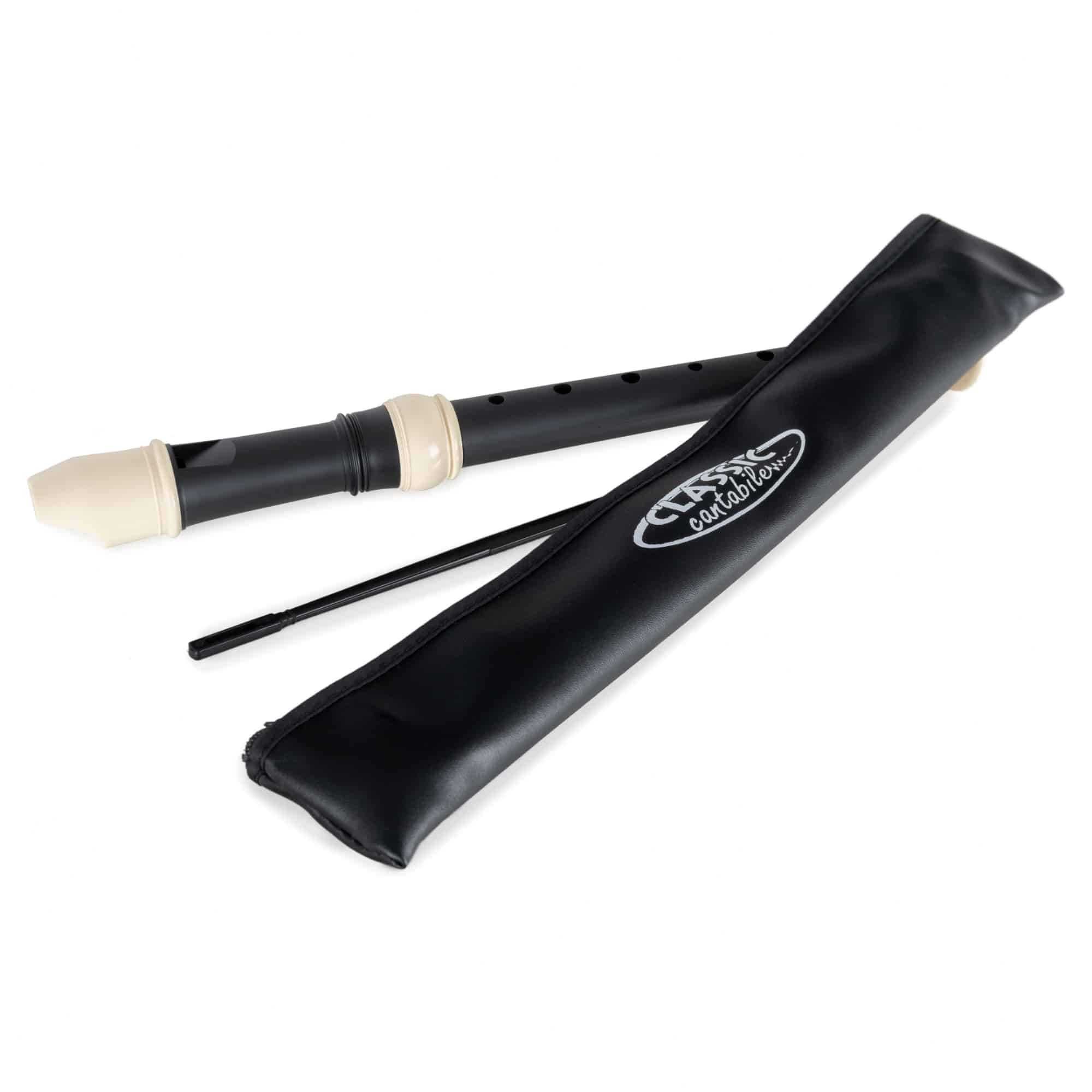 Fluier Classic Cantabile Stellina C Soprano Recorder Baroque Black