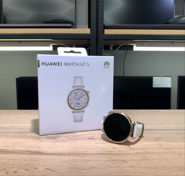 Смарт-часы Huawei Watch GT 5, 41 mm, белый, кожаный ремешок, 10604/А10