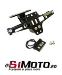 Suport număr moto reglabil aluminiu iluminat led ATV scuter
