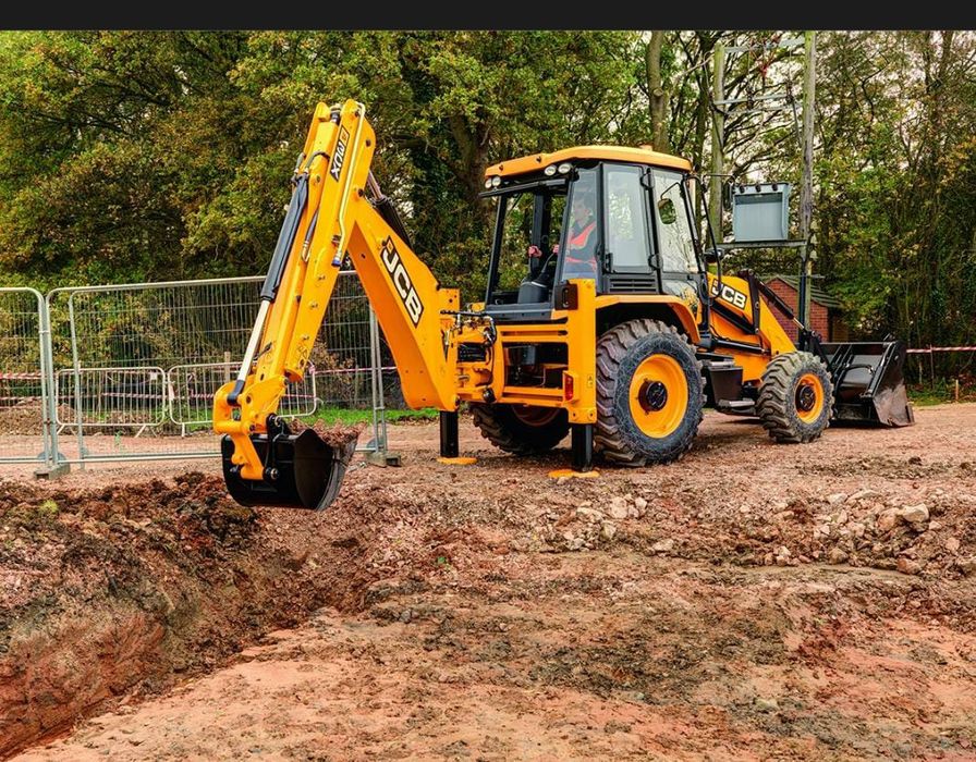 Экскаватор погрузчик JCB.Петушок.Жсб 3в1.Планировка.Септик.Тра