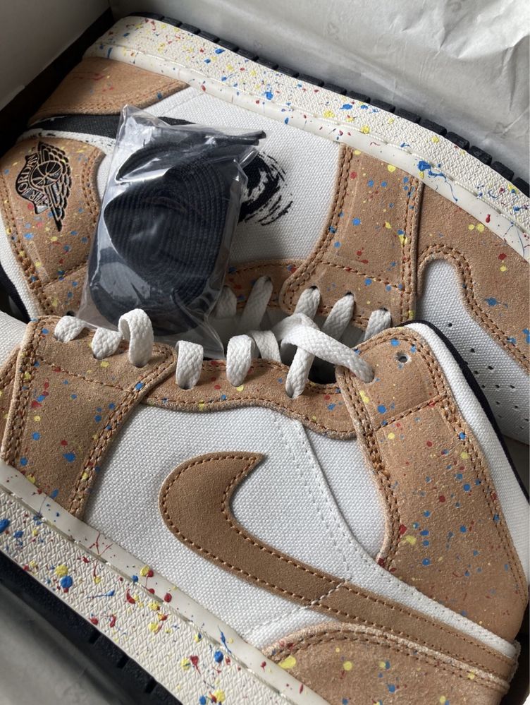 Nike Air Jordan 1 Mid SE "Brushstroke"