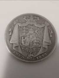 1/2 coroană 1837 argint