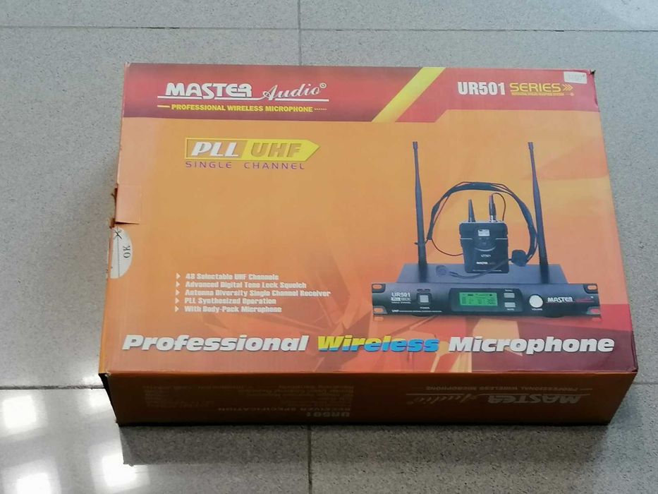 Промо!Нов! Master audio UR501T безжичен  микрофон хедсет с трансмитер
