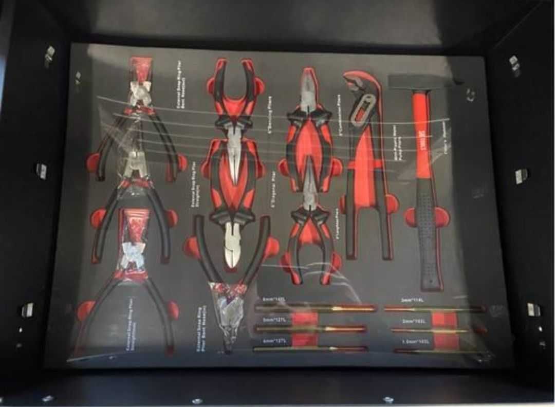 Set complet cărucior de scule echipat + set de scule electrice