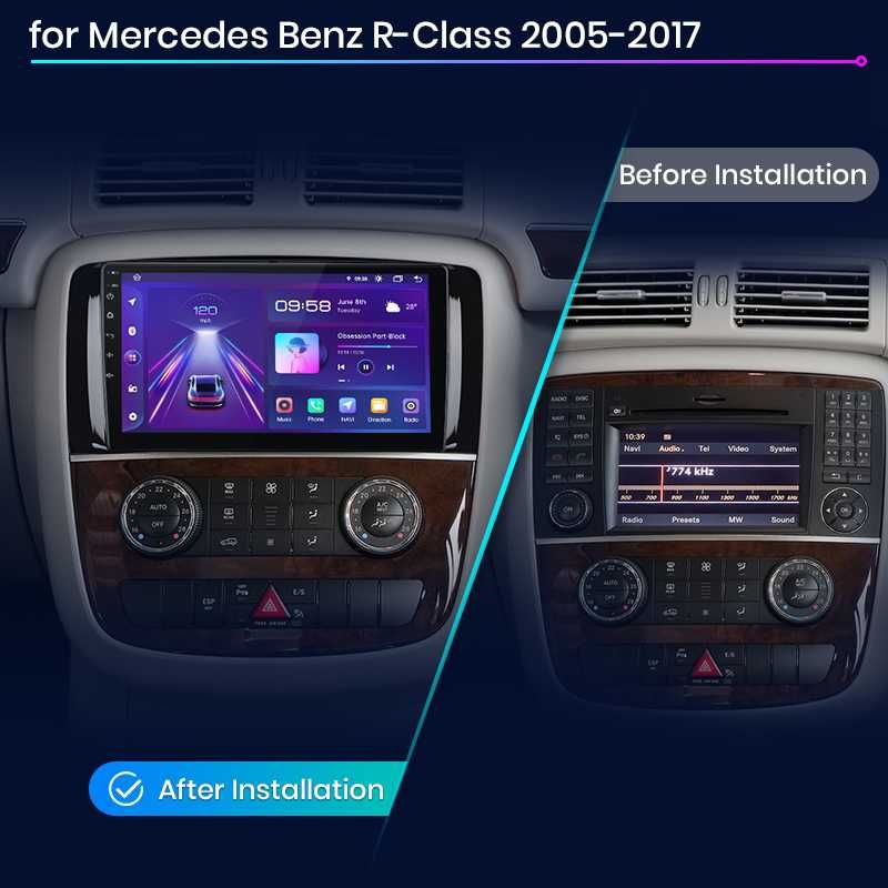 Мултимедия Android за Mercedez benz R класа w251 2005г-2017г