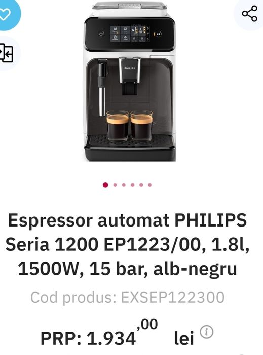 Vand Espressor Philis