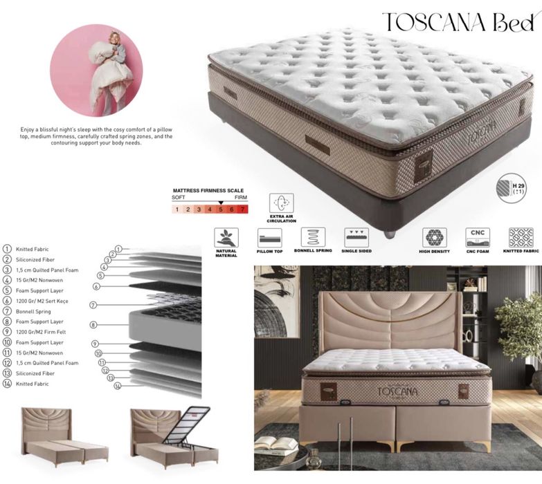 Тапицирана спалня Toscana Bed - Strong Stocco