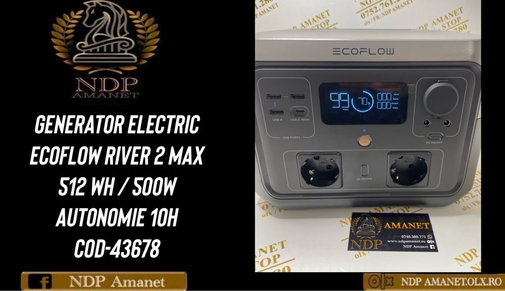 NDP Amanet Braila Generator EcoFlow River2 Max (43678)