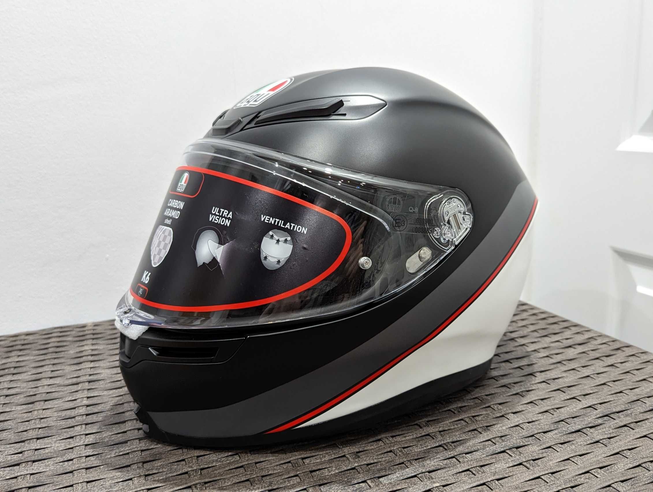 Casca moto Agv K6, marime XL - Nou