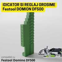 Festool Domino DF500 - Piesa pentru reglaj rapid grosime material