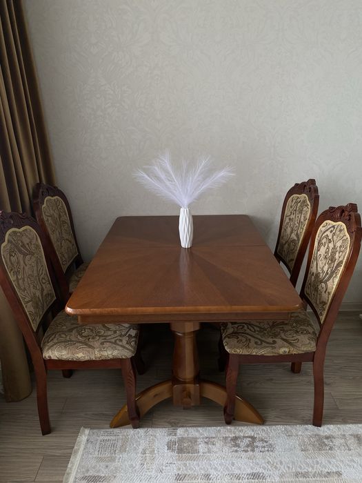 Стол дерево стулья