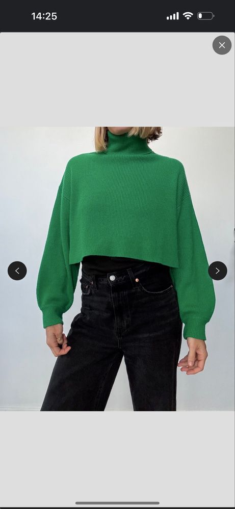 Трендовый зелённый джемпер от H&M