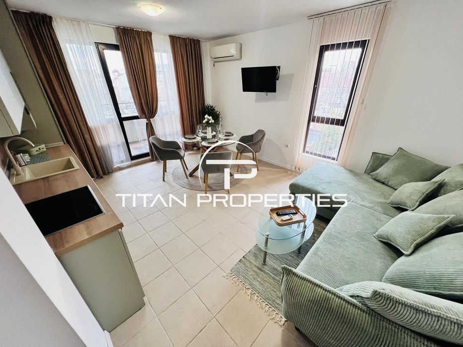 Двустаен, под наем, кв. Сарафово с интернет и тв