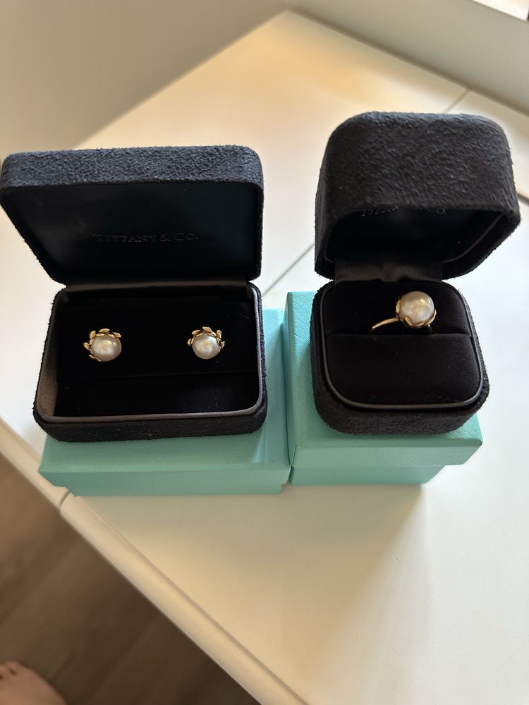Редки обеци и пръстен Tiffany and Co