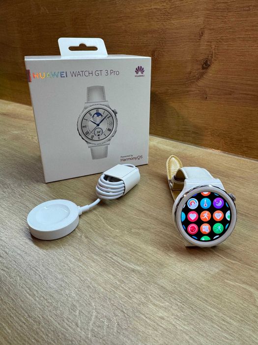 Huawei Watch GT 3 Pro Ceramică alb, 43mm (Leather White)