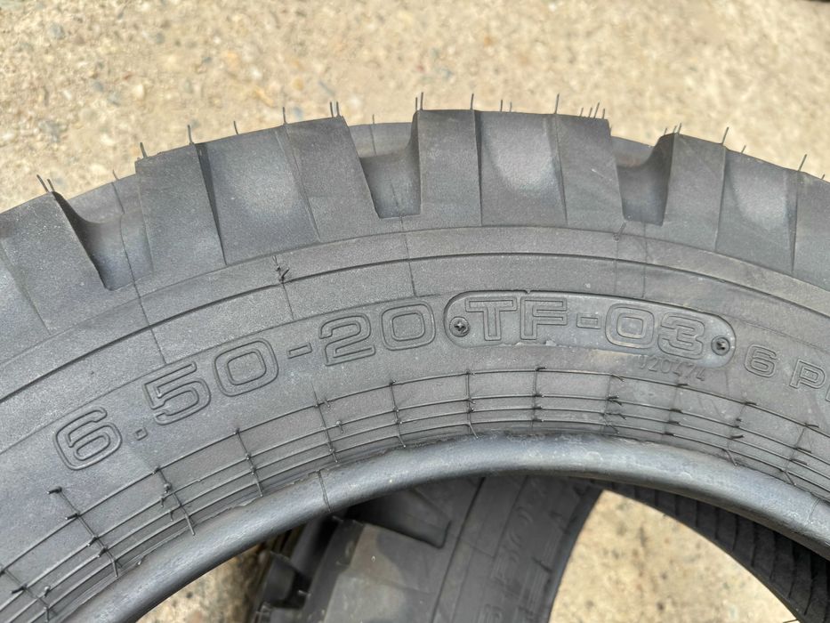 Cauciucuri noi 6.50-20 cu 6 pliuri pentru U650 marca MITAS