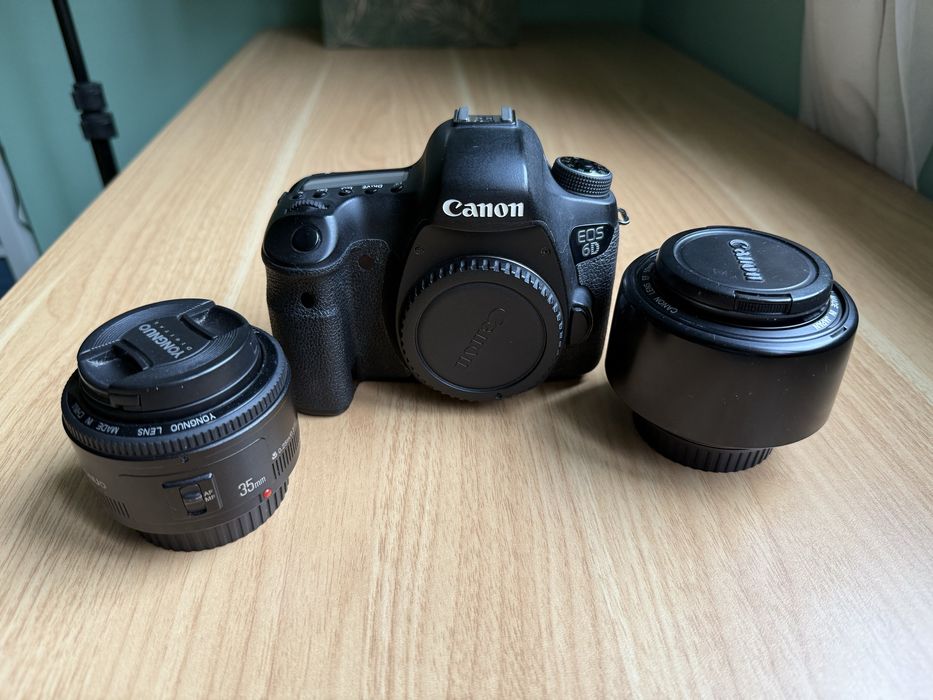 Canon 6D + Обектив Canon 50mm/1.4 + Yongnuo 35mm/2