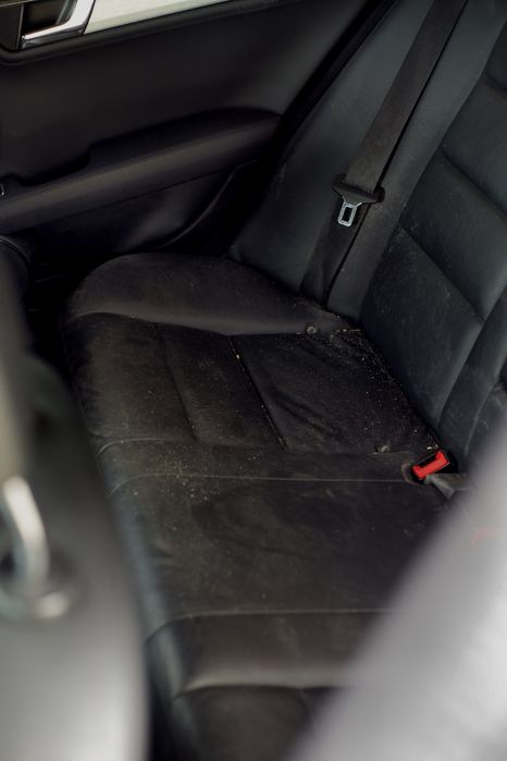 Interior complet Mercedes C W204 piele negra fata usa plafon scaun cot
