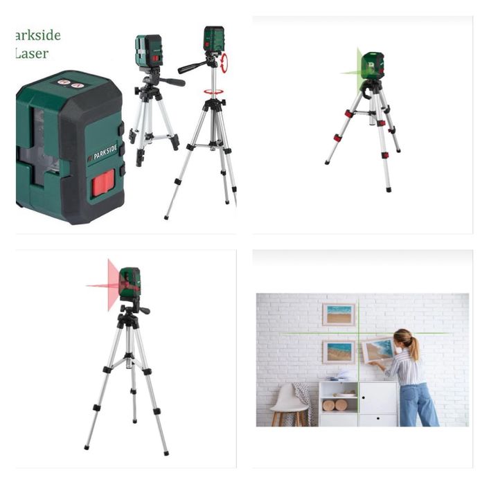 Nivela Laser Parkside in cruce cu trepied /PKLL 10 B5/ PKLL 3A1