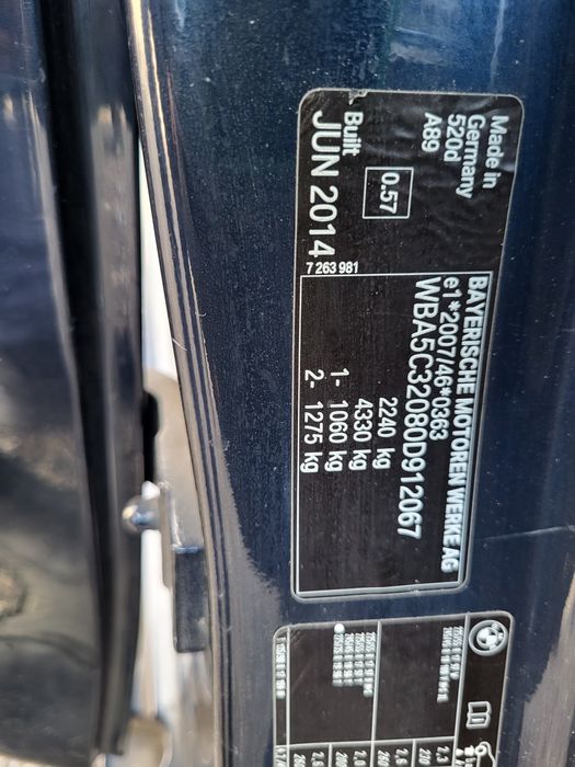 Piese auto bmw f10 facelift M pachet motor n47d20c 184cp