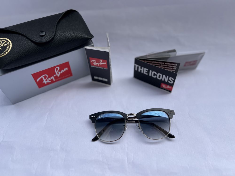 Ochelari de soare RAY BAN 3716 Clubmaster Metal Noi