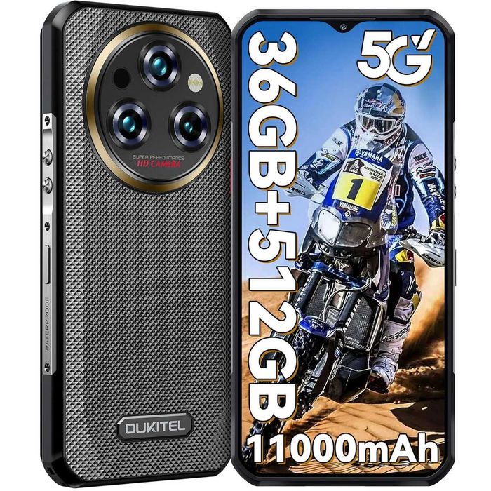 Oukitel WP35 Pro 5G 36GB RAM 512GB ROM, 11000 mah батерия, IP68 защита