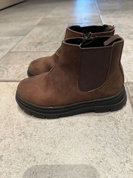 Детски боти Zara от естесвена телешка кожа