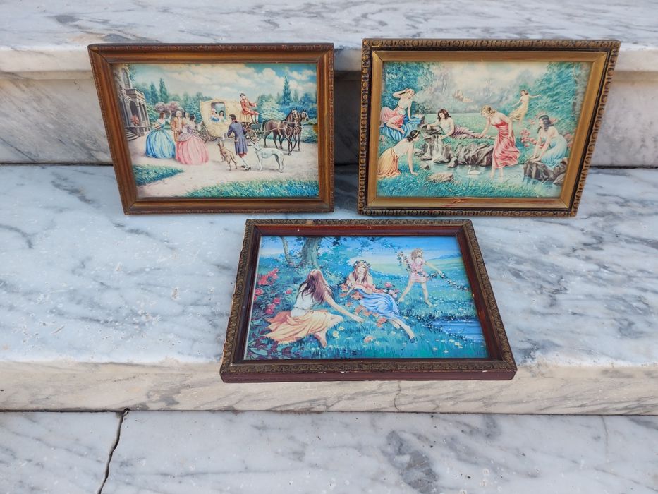 Set de 3 tablouri vechi