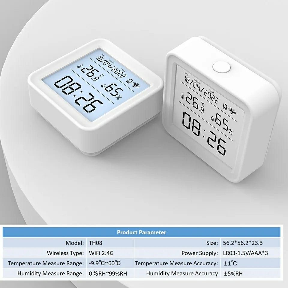 Смарт безжичен сензор за температура и влажност, temperature humidity