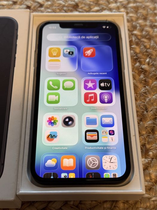 iPhone 12  black, 128GB – ca nou, baterie originală 99%, iOS 26